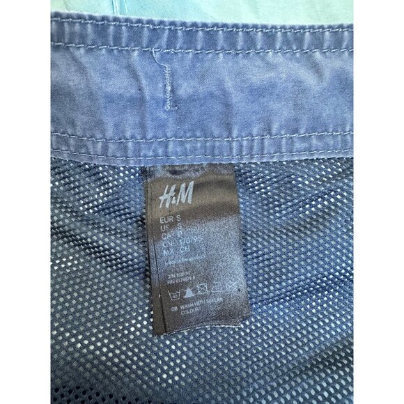 H&M Mens Swim Shorts With Contrast Waistband & Orange Drawstring - Picture 6 of 7